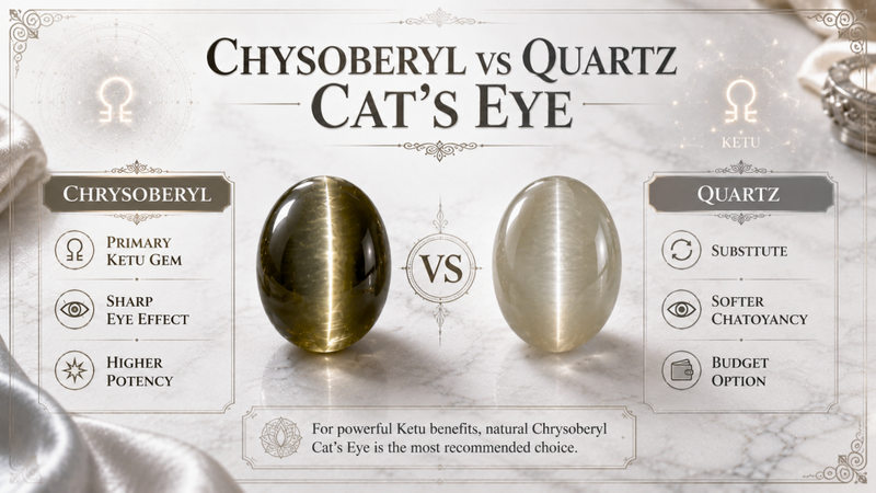 chysoberyl vs quartz catseye