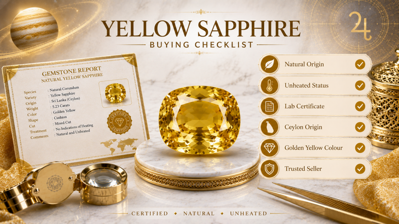 yellow sapphire buying checklist