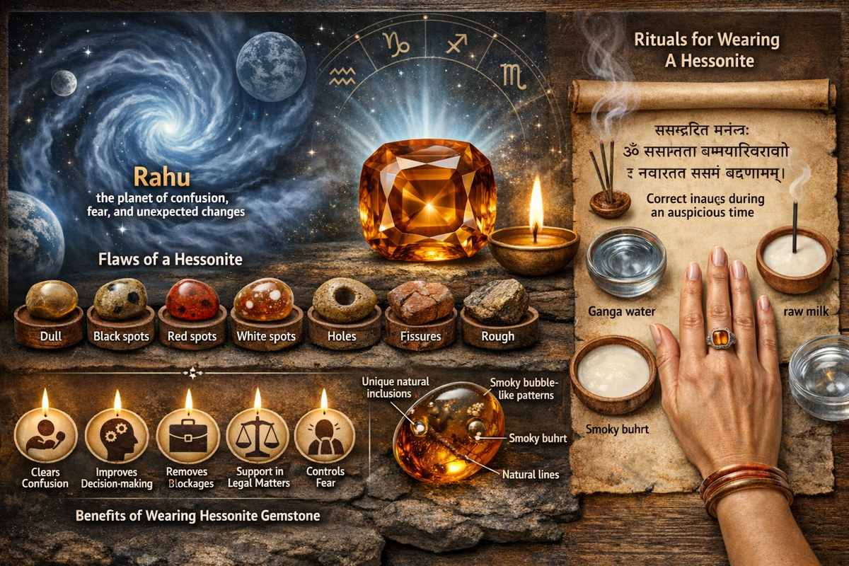The Ultimate Guide to Gomed Hessonite Gemstone & Rahu's Energy
