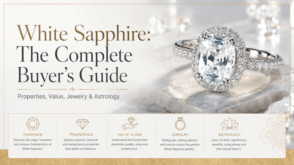 White Sapphire: The Complete Buyer's Guide to Properties, Value & Jewelry
