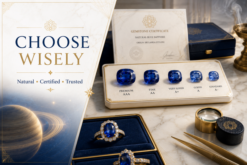 choose wisely luxury blue sapphire gemstone