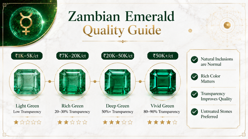Zambian emerald quality guide