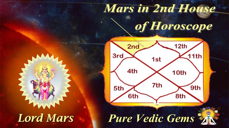 Mars in the 2nd house of horoscope-