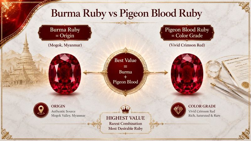 burma ruby vs pigeon blood ruby