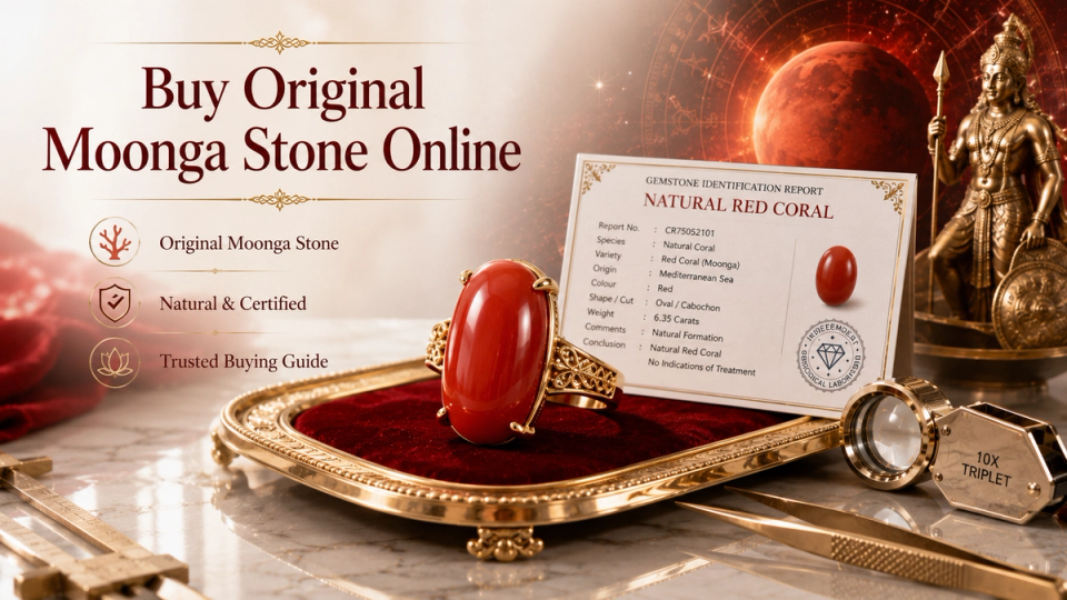 Original Moonga Stone Online India | Red Coral Price, Benefits & Buying Guide