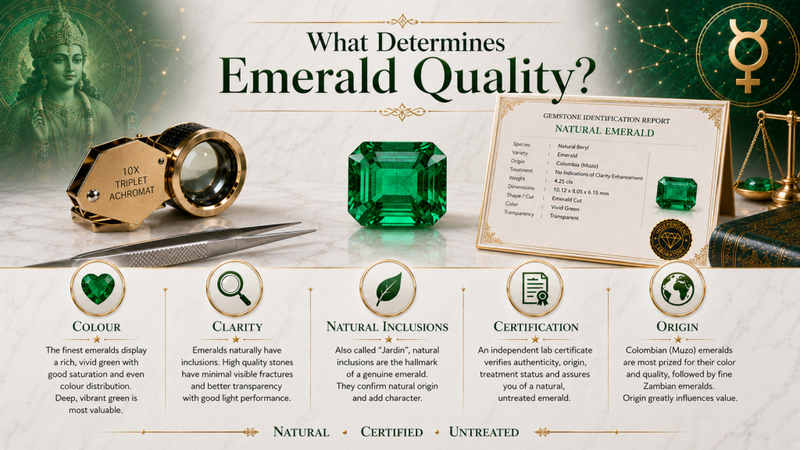 what determines emerald quality