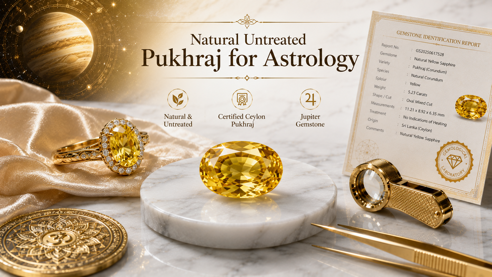 Natural Untreated Pukhraj Gemstone for Astrology | Buying Guide