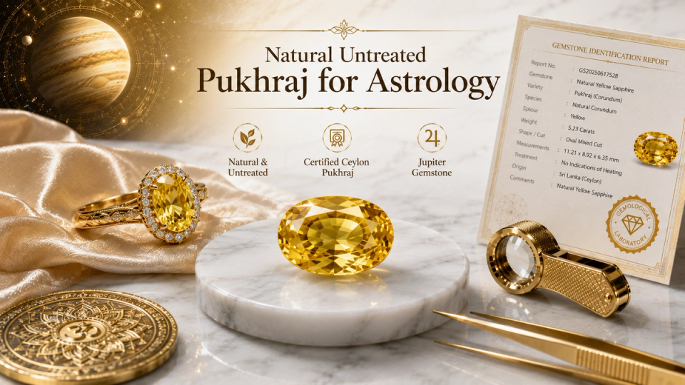 Natural Untreated Pukhraj Gemstone for Astrology | Buying Guide