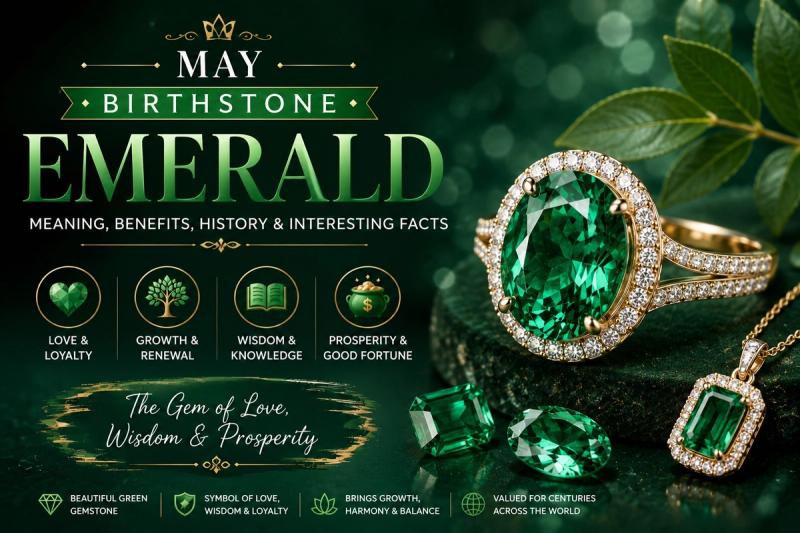 May Birthstone Emerald- Meaning, Benefits, History & Interesting Facts