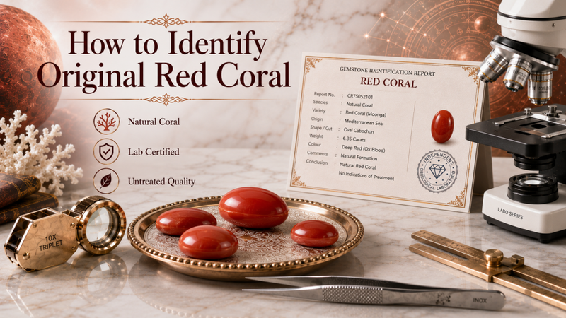 how to identify original red coral