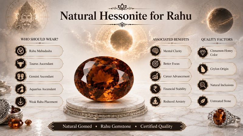 natural hessonite for rahu