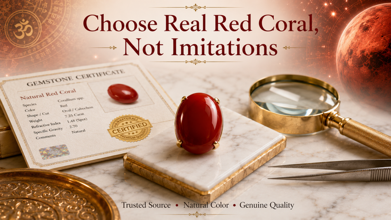 choose real red coral not imitation