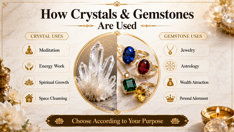 how crystal and gemstones are used