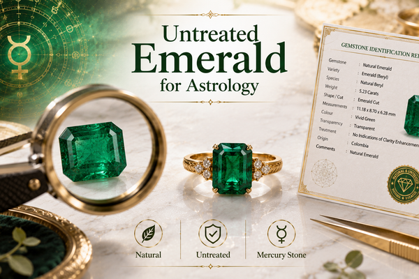 Untreated Emerald for Astrology | Panna Stone Benefits, Price & Buying Guide