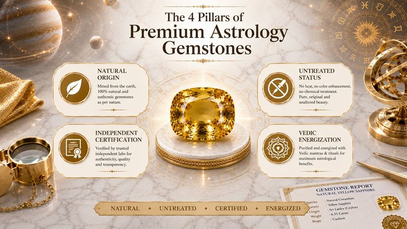the four pillars of premium astrology gemstones