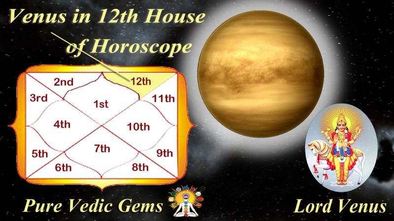 Venus in the 12th house of horoscope-