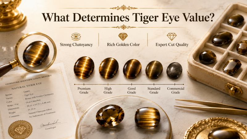 what determines tiger eye value