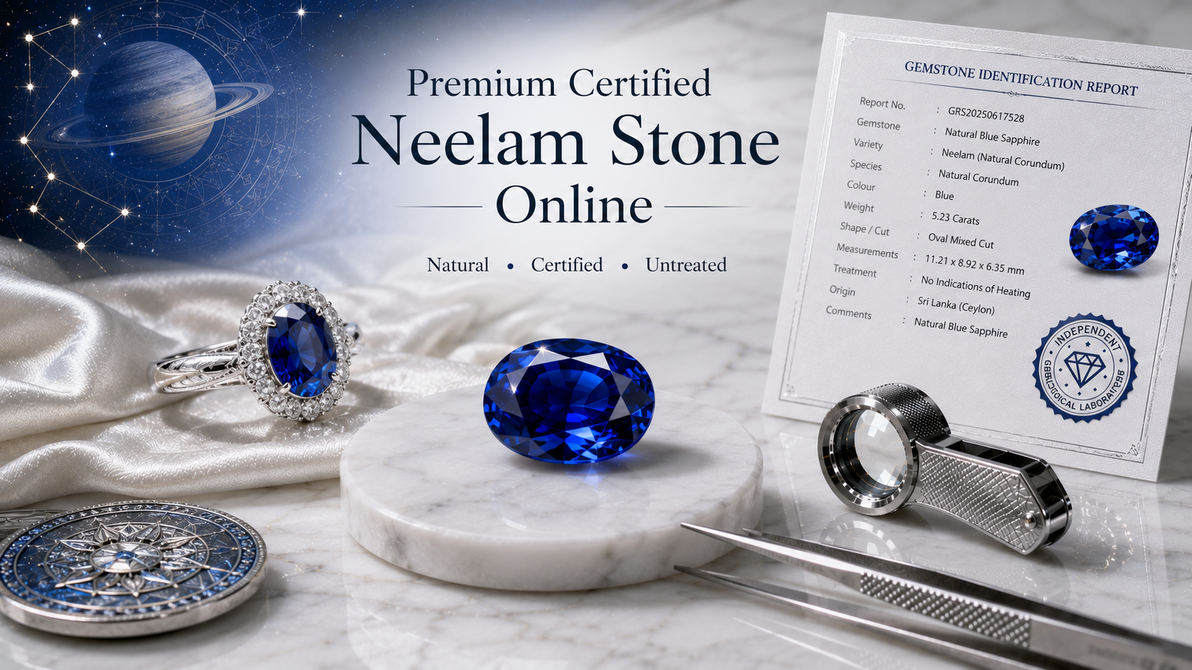 Premium Certified Neelam Stone Online in India | Buying Guide