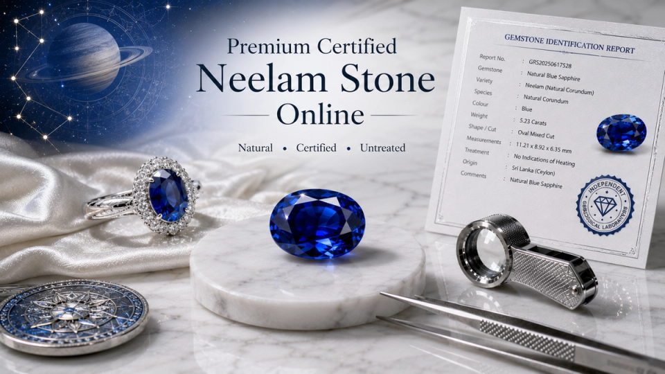 Premium Certified Neelam Stone Online in India | Buying Guide