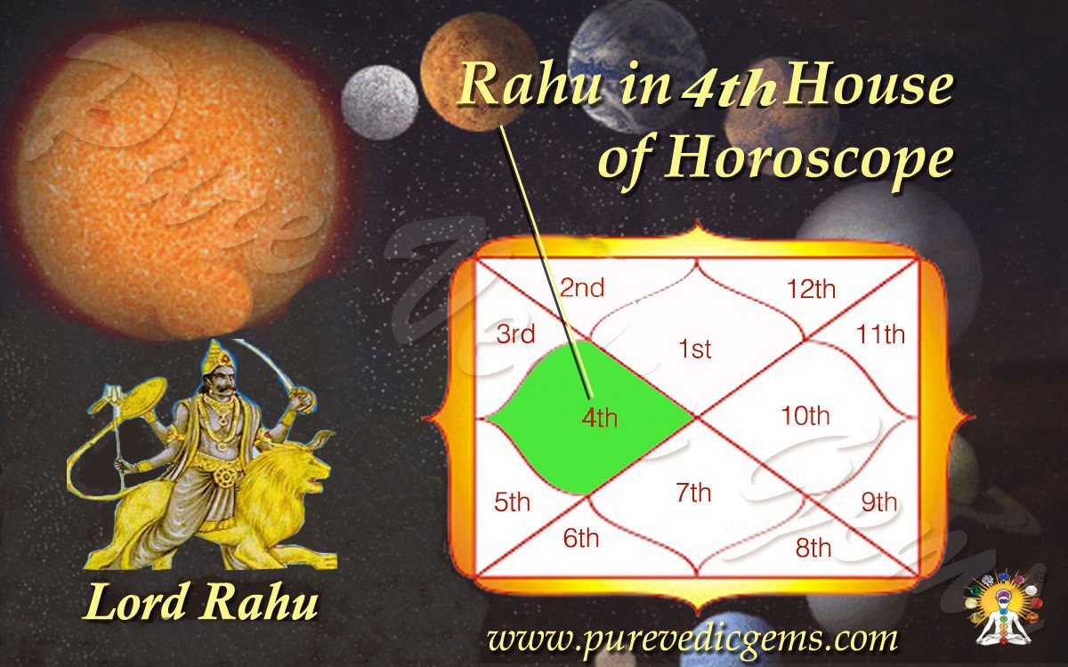 Benefits of Rahu in 4th House of Horoscope
