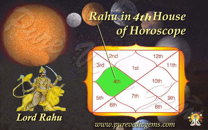 Benefits of Rahu in 4th House of Horoscope
