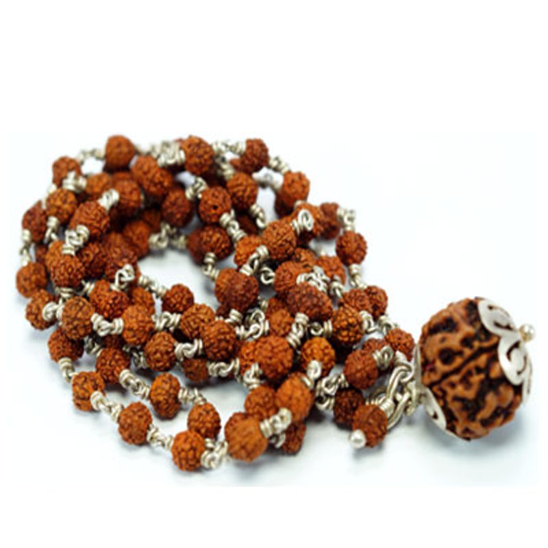 7-mm-Rudraksha-Silver-Mala-