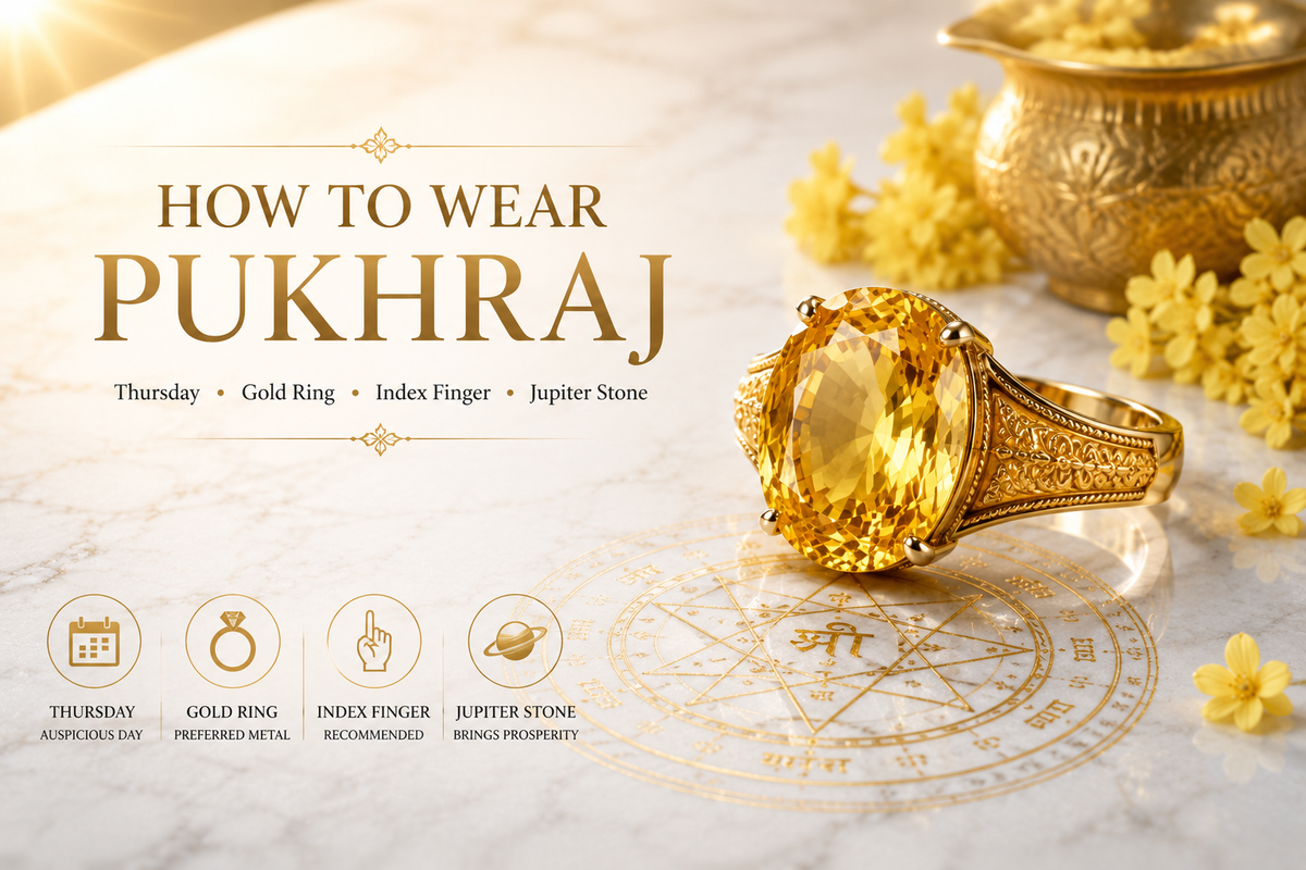 How to Wear Pukhraj Stone (Yellow Sapphire)