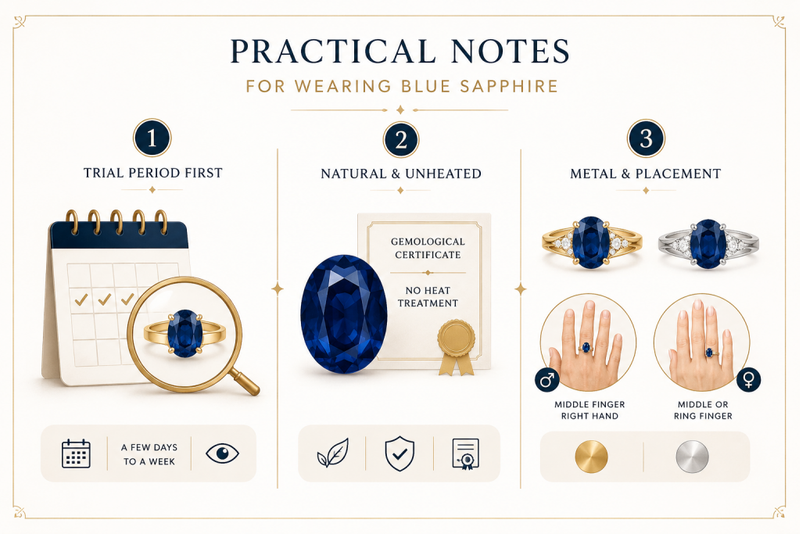 tips wearing blue sapphire
