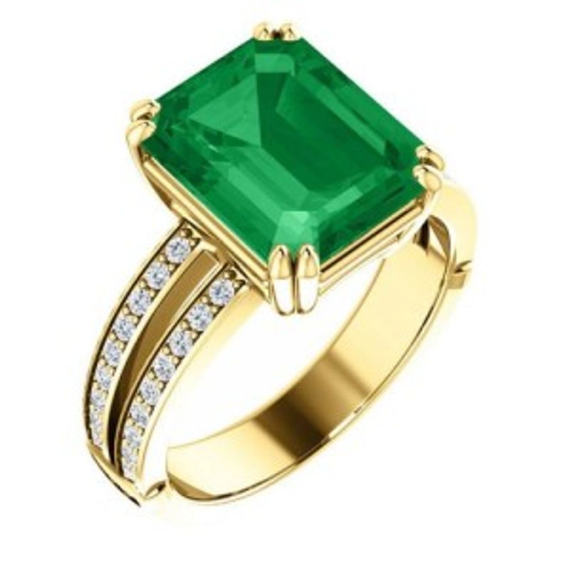 Astro-Rashi Emerald Gemstone Ring