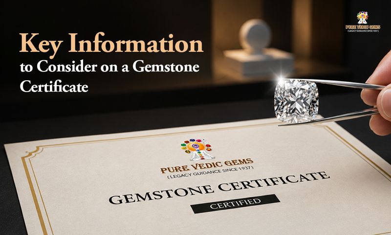 gemstone certificate
