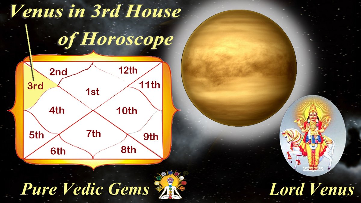 Venus in the 3rd house of horoscope