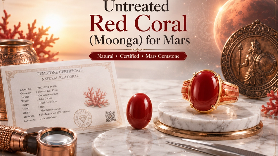 Untreated Red Coral Gemstone Online — What to Know Before Buying Moonga for Mars
