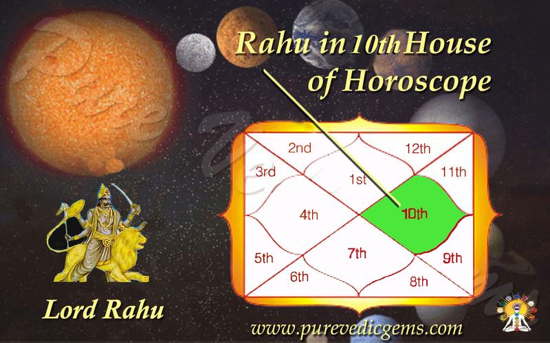 Benefits of Rahu in 10th House of Horoscope-