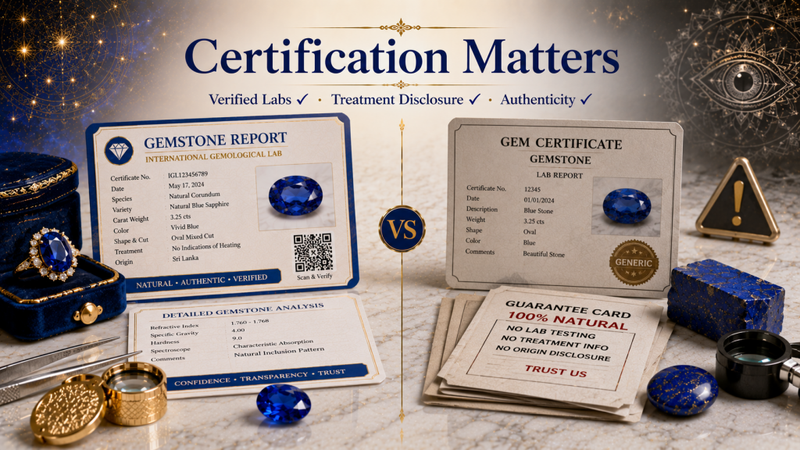 certification matters in gemstone
