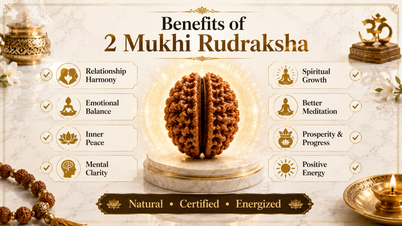 benefits of 2 mukhi rudraksha