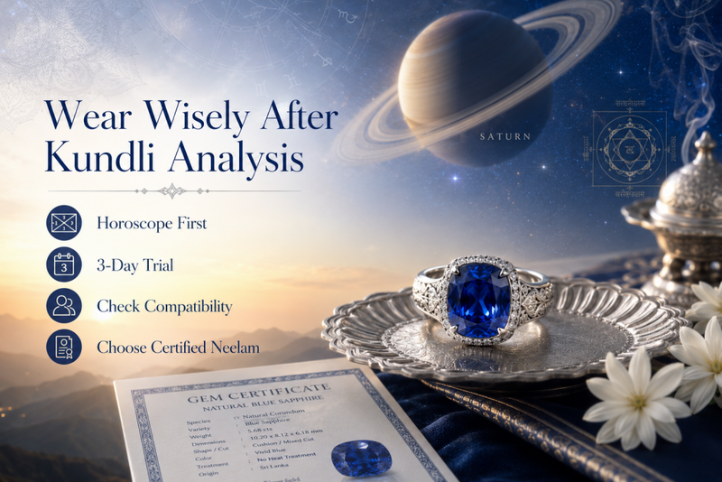 blue sapphire wear after kundli analysis