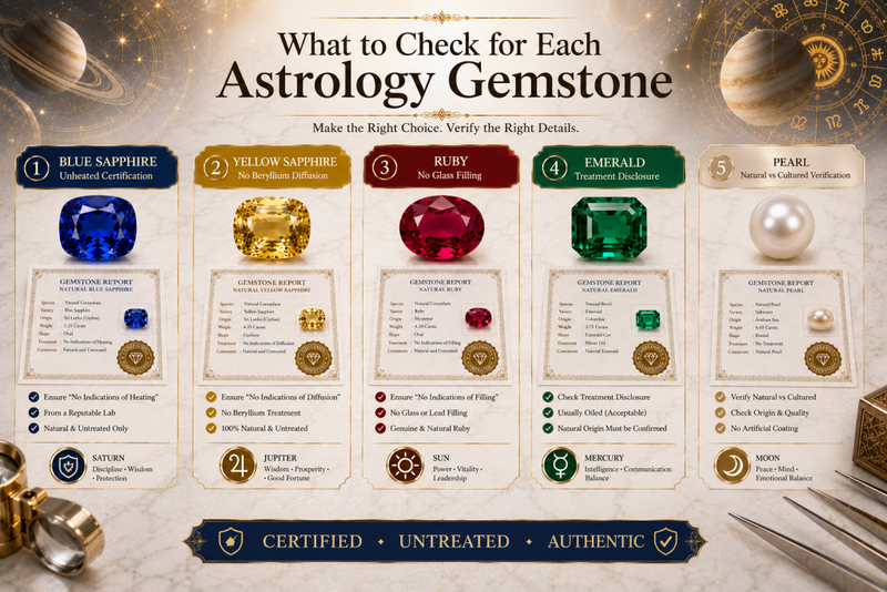 what to check for each astrology gemstone