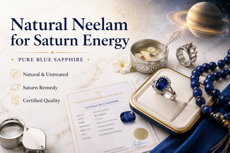 natural neelam for saturn energy