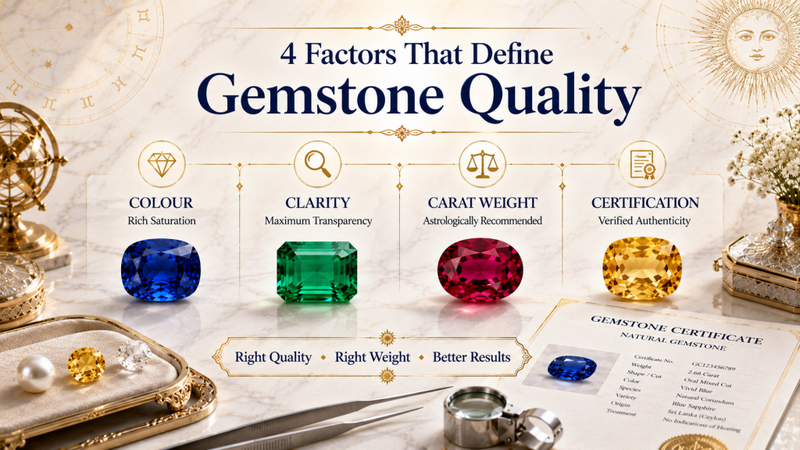 4 factors that define gemstone quality