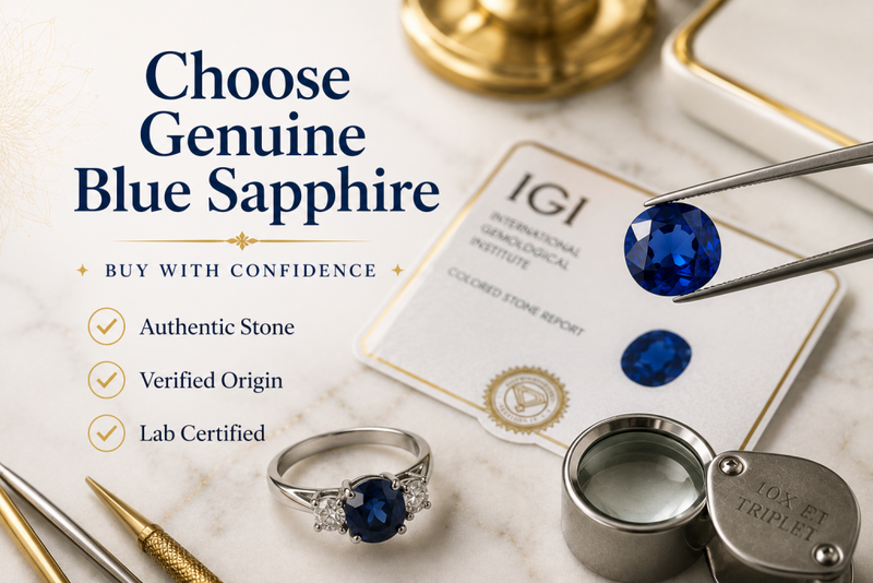 choose genuine blue sapphire