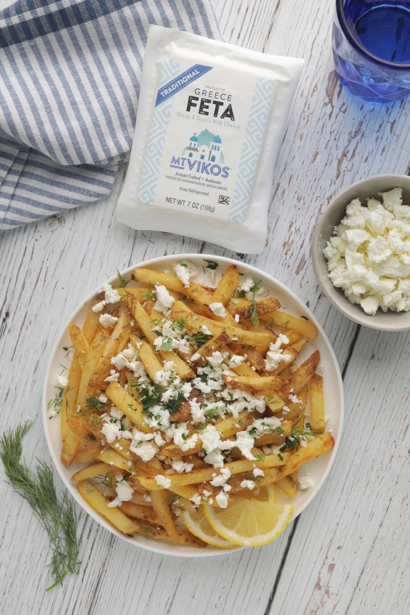 Fresh Cut Fries with Crumbled Feta