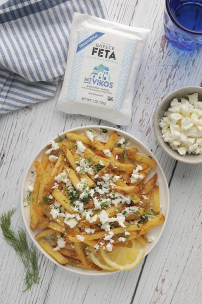 Fresh Cut Fries with Crumbled Feta