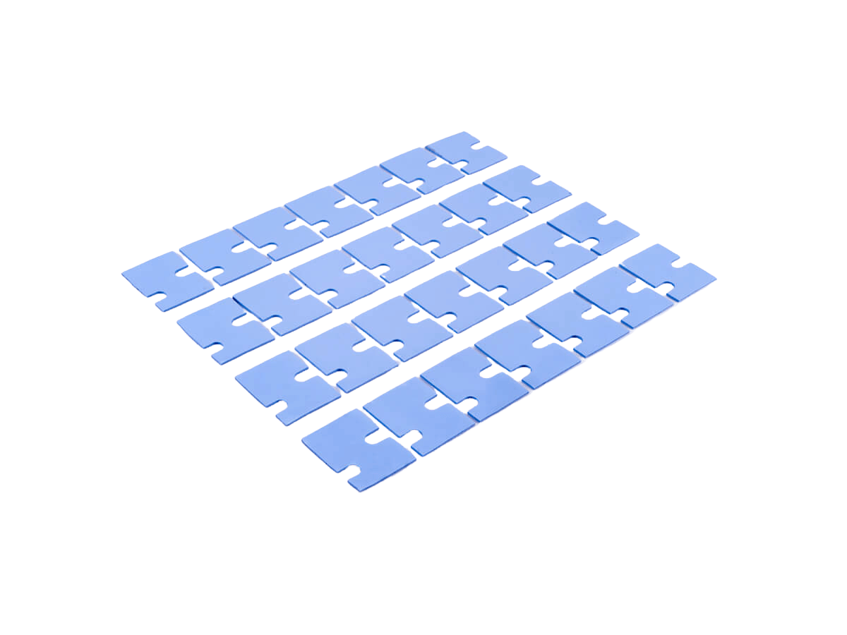 Thermal gap pad sheets and die-cut pads