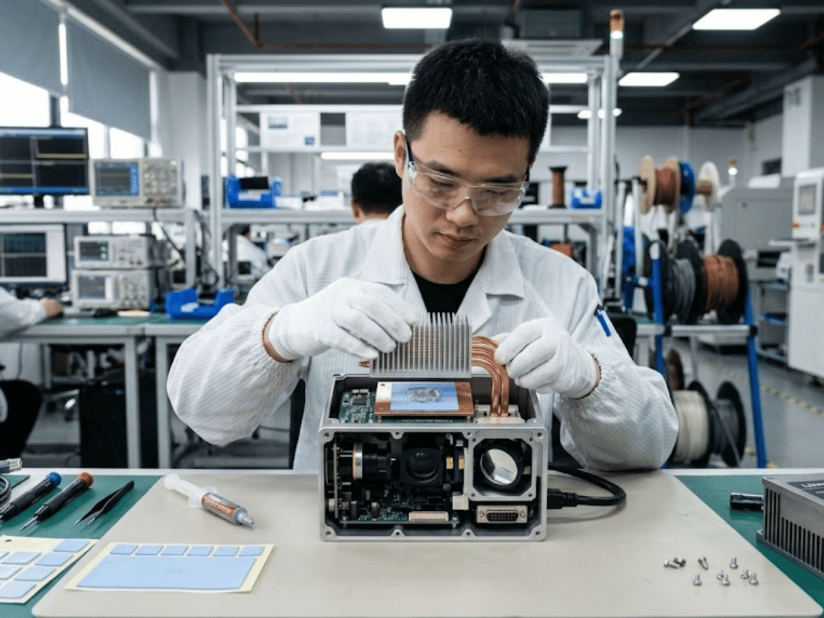 LiDAR optical module assembly