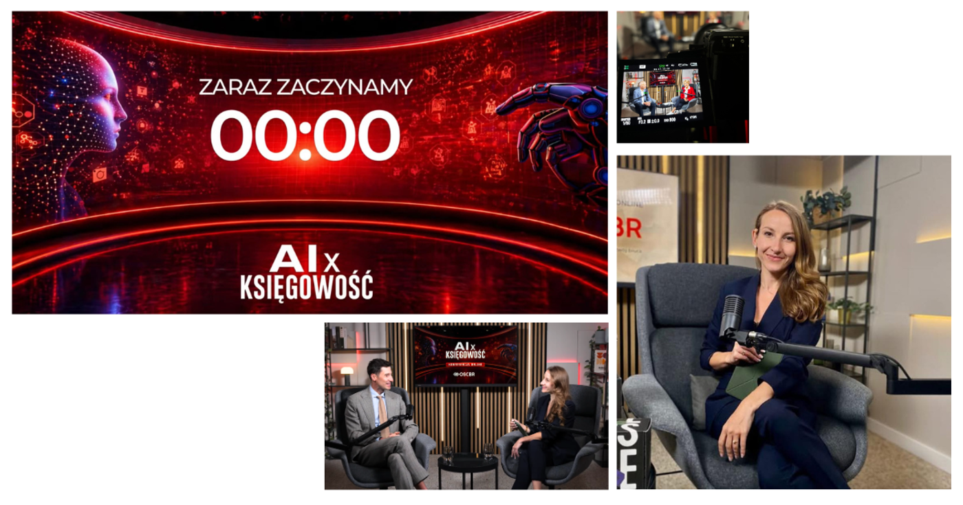 Studio konferencji AI × KSIĘGOWOŚĆ: odliczanie do startu i rozmowa na scenie