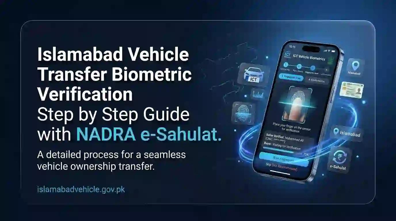 Islamabad Vehicle Transfer Biometric Verification Guide