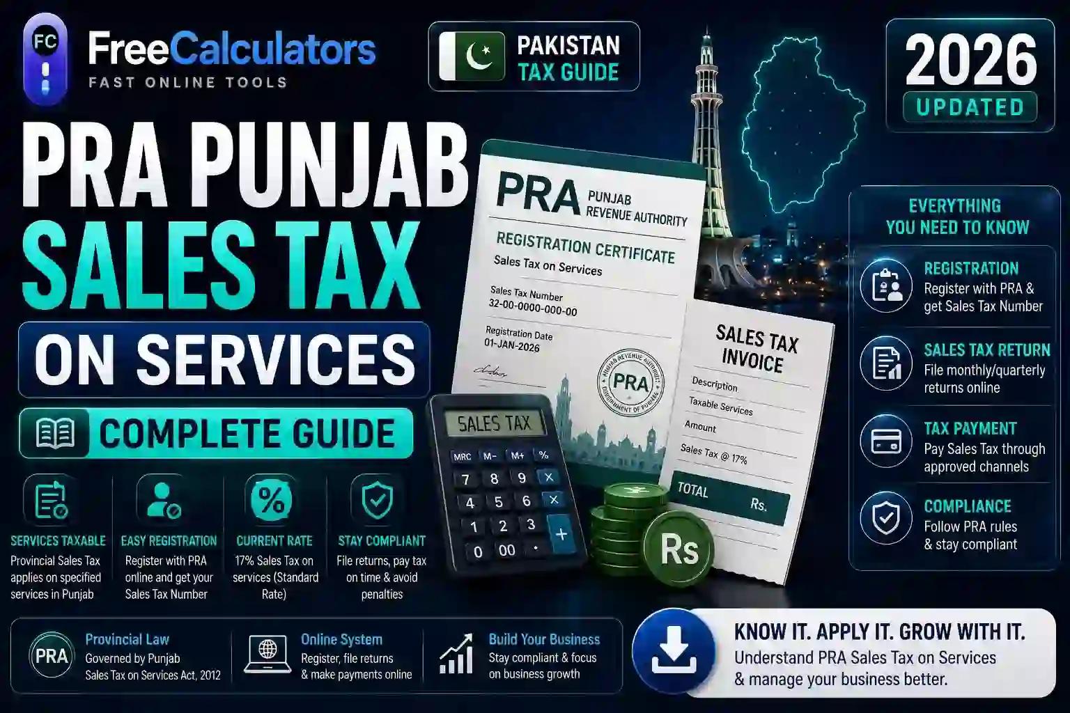 PRA Tax in Pakistan: Registration, Rates & Filing Guide 2026