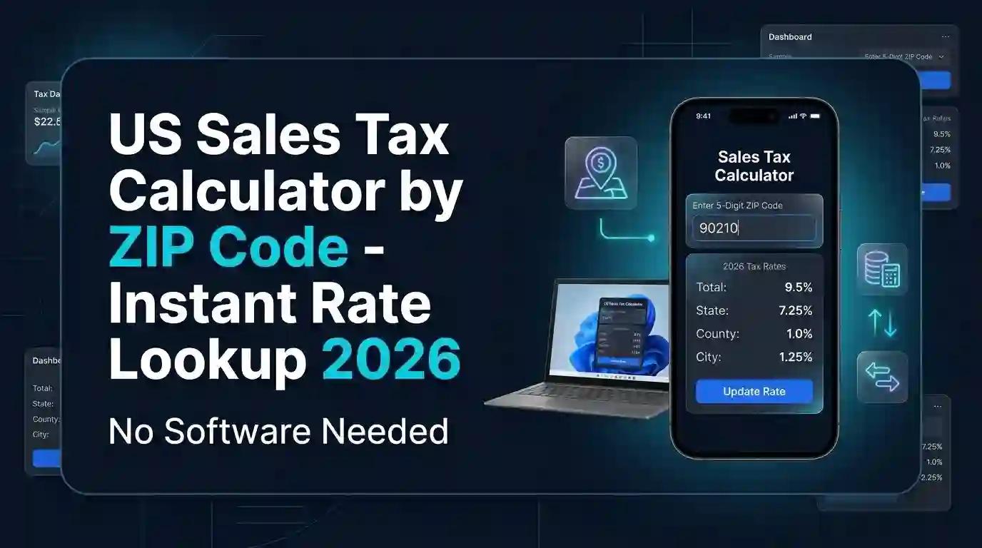 US Sales Tax Calculator by ZIP Code | Instant 2026 Rates