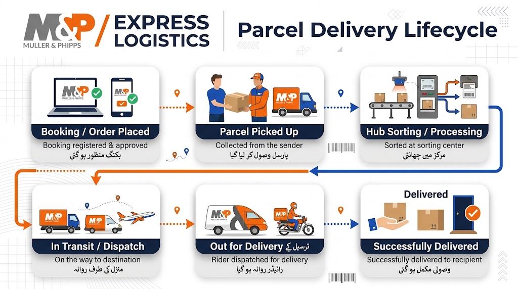 Infographic image of M&P delivery lifecycle.