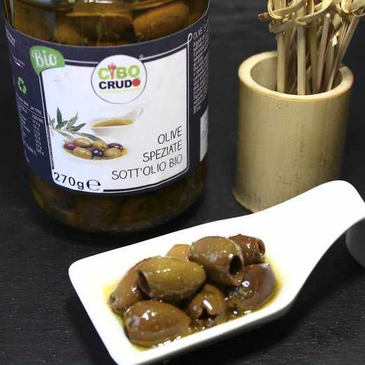 Olive Toscane speziate sott'olio Bio